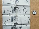 KLEENEX RARE ORIG 1978 HEDI'S HEAD PROMO PRESS-KIT BADGE +POSTER FEM PUNK SWISS