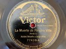 VICTOR 77438 Alcides Briceno y Jorge Anez 78rpm La Muerte de Pancho Villa 1 & 2