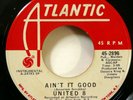 UNITED 8 45 Getting Uptown / Ain't It Good ATLANTIC VG++ funk 1972 promo   Gt 38