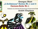 COLUMBIA SMC 80918 BIZET L'ARLESIENNE & CARMEN SUITES - CLUYTENS GERMAN EX+/NM