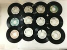 GROUP OF 12 PROMO 45 RPM VINYL RECORDS W GREATFUL DEAD O'JAYS BOB WEIR + OTHERS