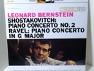 BERNSTEIN Shostakovich & Ravel Piano Concertos 180-gram VINYL LP Numbered Impex
