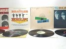 4x BEATLES Vinyl LP RECORDS Meet The, HELP  Hollywood Bowl & A Hard Day's Night