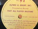 RAGTIME/JAZZ SCOTT JOPLIN  Maple Leaf ..private recording-Interview w Rudi Blesh