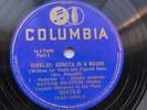 Nathan Milstein 78rpm 12-inch Single Columbia Records #68478-D Vivaldi: Sonata