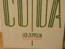 Led Zeppelin -CODA -vinyl LP -1st Press -SWAN SONG -UK A0051 ORIG 1982 -EXC-RARE