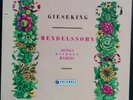Mendelssohn - Songs Without Words, WALTER GIESEKING, Columbia 33CX 1479 MONO
