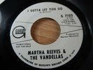 Martha & The Vandellas - I Gotta Let You Go (1965 Gordy) White Label Promo 7