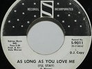 Ronnie and Robyn 45 As Long As You Love Me I'll Stay SIDRA Detroit Northern Soul
