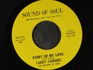 LARRY SANDERS: Story Of My Love / Where Did The Peace Go 45 (drum break, funky
