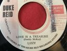 Reggae/Ska 7” LIZZY/FREDDY McKAY - LOVE IS A TREASURE on Duke Reid