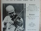 THE ART OF JOSEPH SZIGETI VOL.2  SCHUBERT & BRAHMS 2LP BRUNO WALTER SOCIETY NM