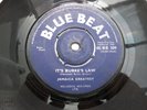 JAMAICA GREATEST - IT'S BURKE'S LAW  7'' 45 ORIGINAL BLUE BEAT 1965   LISTEN