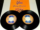 BEATLES GEORGE HARRISON RARE APPLE PRO-8211 PROMO 1975 MONO YOU & PICTURE SLEEVE
