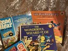 PETER PAN Golden RECORDS THE WIZARD OF OZ BOOK AND 45 RPM RECORD Read Hear Oz.