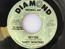RUBY WINTERS Better / I Want Action DIAMOND 45 Promo NORTHERN SOUL VG+ Original