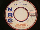 NIGHT OWLS You Shouldn't Oughta Done It / Loop The Hoop NRC R&B Rocker 1958
