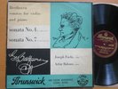 AXTL 1057 Beethoven Violin Sonatas 4 & 7 Joseph Fuchs Artur Balsam Brunswick VG