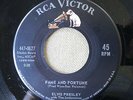 ELVIS PRESLEY Stuck On You/Fame & Fortune Nr MINT RCA Gold Standard 447-0627 45