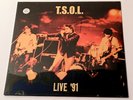 T.S.O.L. live '91 LP Record WHITE Vinyl tsol SEALED , code blue , dance with me