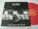 33T AC/DC LET THERE BE ROCK VINYLE ROUGE REEDITION HARD ROCK