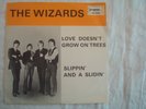THE WIZARDS - LOVE DOESN´T GROW ON TREES / SLIPIN´AND A SLIDIN´ SWEDEN P/S 1965