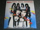 KISS-UH  all Night 12 inch Maxi LP-1985 Holland-Mercury-884 487 1-Promo Sticker
