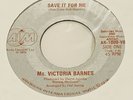VICTORIA BARNES modern soul disco 45 Never Too Late EX