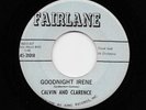 Calvin Scott And & Clarence Carter - Goodnight Irene / I Don't Know (45) 21018