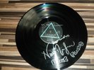 HAND SIGNED PINK FLOYD DARK SIDE OF THE MOON RECORD DAVID GILMOUR NICK MASON
