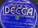 Decca 5359 Carter Family SHADOW OF THE PINES 78rpm Country E 1936