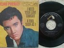 Elvis Presley - I Need Your Love Tonight / A Fool Such As I - USA 45 + RARE PS