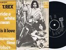 T.REX Ride a White Swan danish 45PS 1970 Marc Bolan Stateside 7”