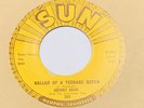 JOHNNY CASH 45 Ballad of a Teenage Queen / Big River SUN Rockabilly VG++