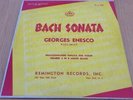 GEORGES ENESCO BACH SONATA UNACCOMPANIED REMINGTING PL-1-149