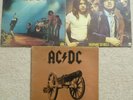 AC/DC LET THERE BE ROCK, HIGHWAY TO HELL, FOR THOSE ABOUT TO ROCK 3 x VINYL LPS