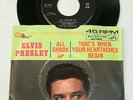 ELVIS PRESLEY 45 w/Picture Sleeve - All Shook Up - RCA Victor 447-0618, EX