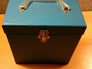 Vintage 1960's Carrying Case and 24 Vinyl 45's