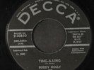BUDDY HOLLY: Ting-a-ling / Girl On My Mind 45 (repro) Oldies