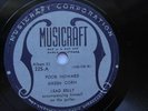 Lead Belly 78rpm Single 10-inch Musicraft Records #225 Poor Howard  Green Corn