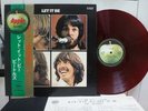 THE BEATLES / LET IT BE, RED WAX JAPAN ORIG. 1ST PRESS 1971 LP OBI & INSERT EX+