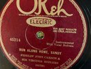 Okeh 45214 Fiddlin John Carson RUN  ALONG HOME SANDY 78rpm Country 1927 E A-1