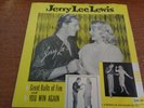 Jerry Lee Lewis, Great Balls of Fire, Pic sleeve, vg++, rec, M-