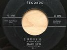 Beach Boys 45 - Surfin / Luau - X Records - 1961 - Brian Wilson Mike Love - 301