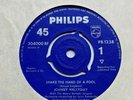 Johnny Hallyday Shake The Hand Of A Fool / Hold Back The Sun UK 45 ex copy