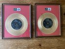 The Beatles Gold Vinyl Discs In Frames Help And She Loves You