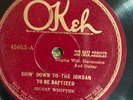 Okeh 45053 Henry Whitter GOIN DOWN TO JORDAN...  78 rpm Country E+ 1926