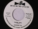 NAPOLEON TYCE & GROUP: Paper Doll / Sitting Here 45 (dj) Vocal Groups