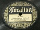 Rev. A. W. Nix-Hiding Behind The Stuff/Goin' To Hell-Vocalion 1108 V+ 