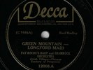 IRISH 78 RPM - PAT ROCHE'S HARP & SHAMROCK ORCH (DECCA 12008) THE BLACKBIRD
